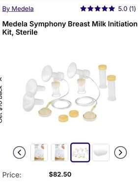 Medela symphony breast milk initiation kit